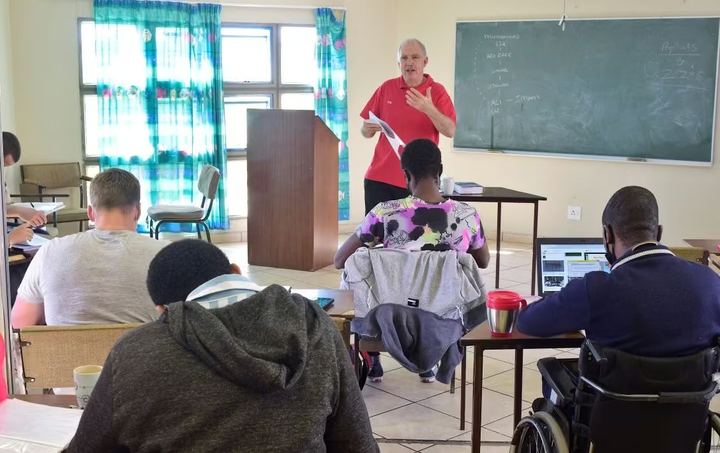 Students in a seminary classroom training as pastors and church leaders